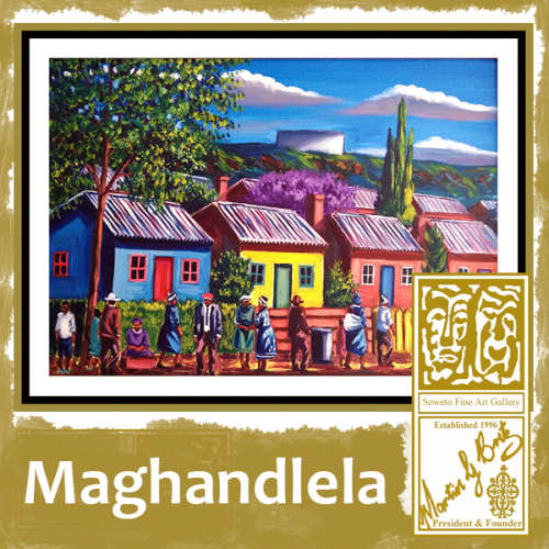 Grand Maghandlela ~ Emerging Star ~ Joins The Soweto Fine Art Stable ~ Great Value For Money !!