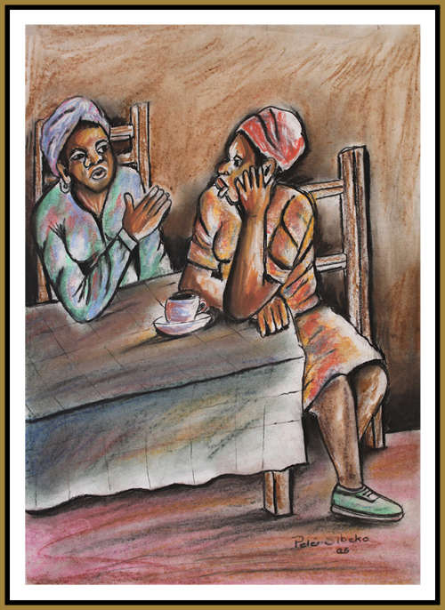 Peter Sibeko - Illustrated Artwork - SOWETO GOLD !!