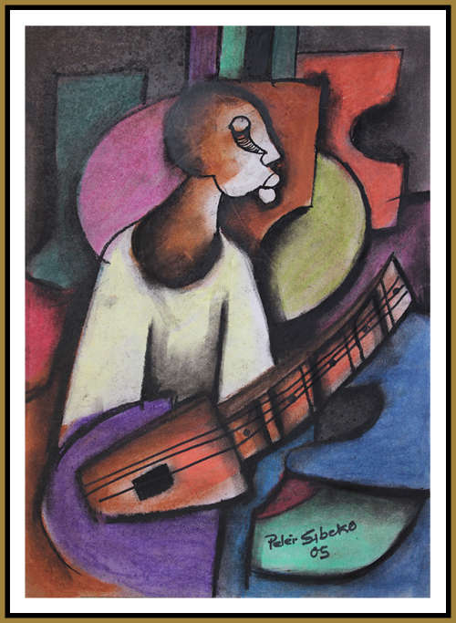 Peter Sibeko - Illustrated Artwork - SOWETO GOLD !!