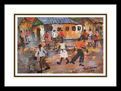 Peter Sibeko - Illustrated Artwork - SOWETO GOLD !!