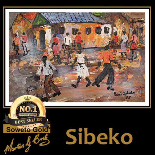 Peter Sibeko - Illustrated Artwork - SOWETO GOLD !!