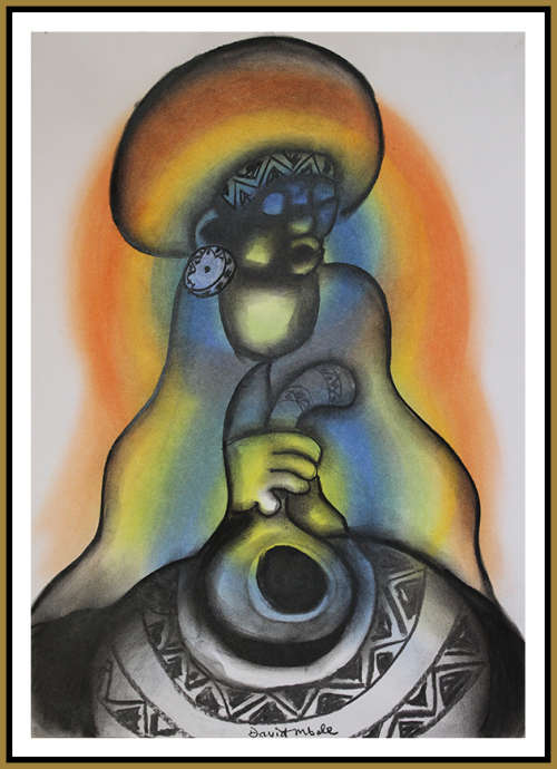 David Mbele - Illustrated Artwork - SOWETO GOLD !!