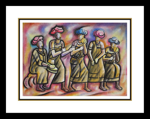Basil Baqwa - Illustrated Artwork - SOWETO GOLD !!