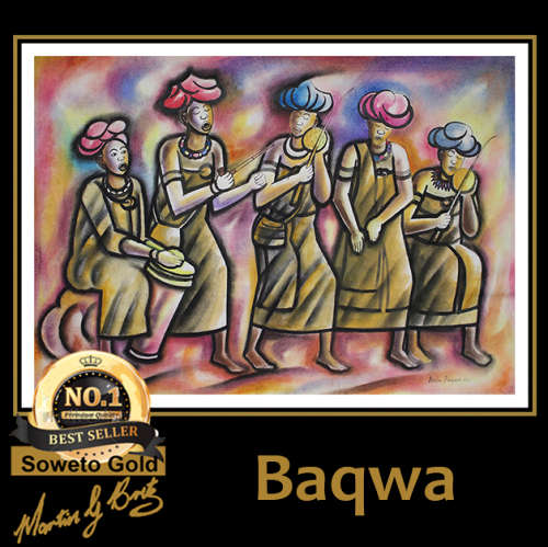 Basil Baqwa - Illustrated Artwork - SOWETO GOLD !!