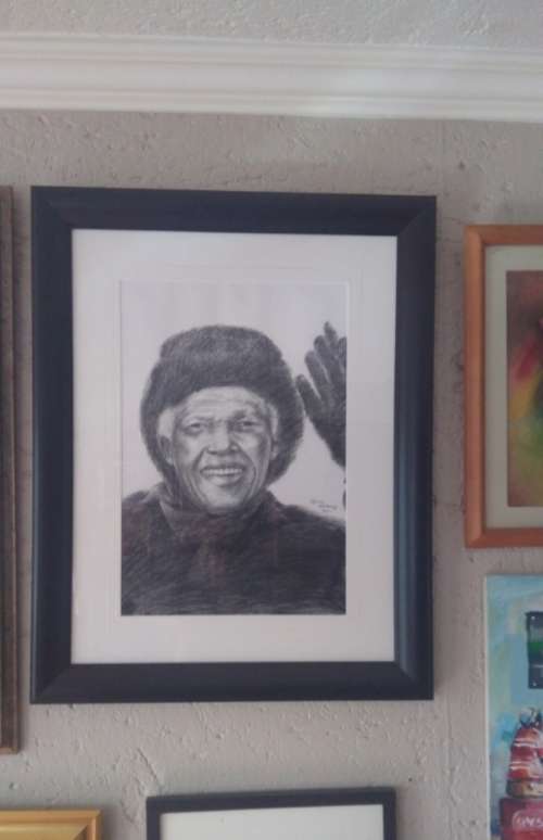 Petros Mwenga ~ Rising Star ~  High US$ Investment Value!! Framed and ready to hang!