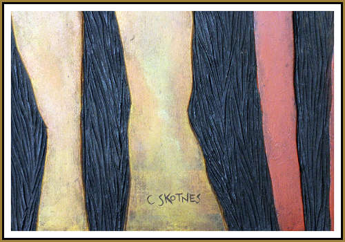 Cecil Skotnes -  Hand painted Wood Carving - HIGHLY RECOMMENDED !!