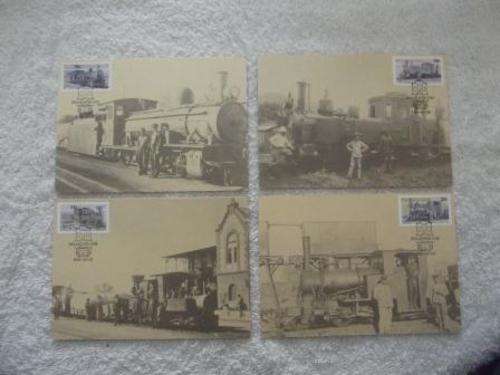 Set of 4 First Day Covers - Steam Trains