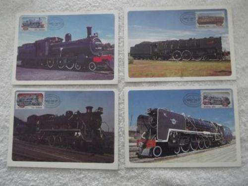 Set of 4 First Day Covers - Steam Trains