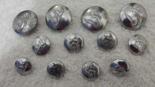 Set of 12 South African Railway Buttons