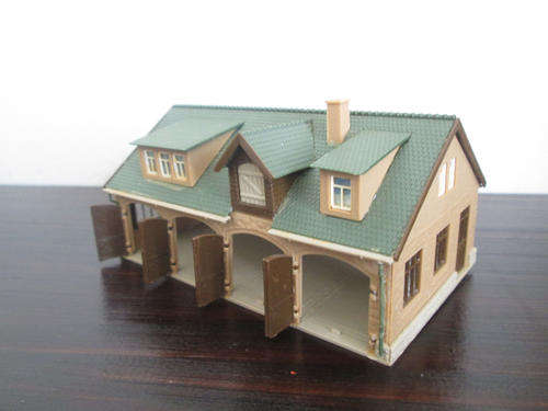 N Scale Fire Station Garage