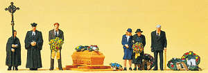 N Scale Preiser Funeral Figures