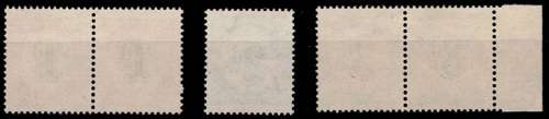 SWA 1959 P/Due set 1d & 3d as pairs, 2d single VF UM