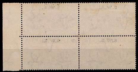 SWA 1938 SA Union Voortrekker Centenary 1½d+1½d overprinted right marginal block with flaw, fine UM