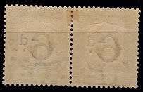 SWA 1923 P/Dues 6d Black & Slate (South Africa) pair (Group I), MM