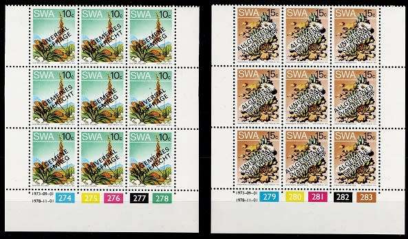 SWA 1978 Universal Suffrage set in Cyl Blks, VF UM