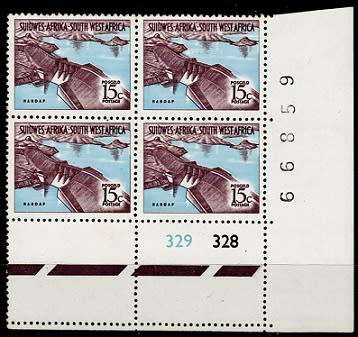 SWA 1968-72 15c Defin (Harrison paper) Cyl Blk, VF UM