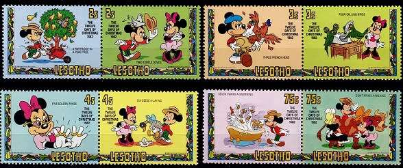 Lesotho 1982 & 86 Christmas sets VF UM