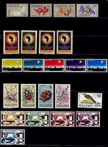 Malawi 1969-78 Selection of sets VF UM