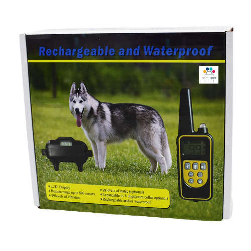 Dog Bark Training Collar with Rechargeable Remote