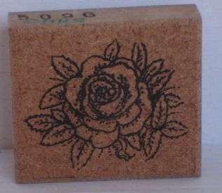 Rubber Craft Stamp - Rose 509.G