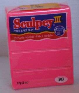 Sculpey 111 Polymer Clay - HOT PINK 503