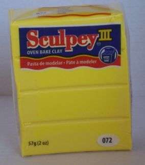 Sculpey 111 Polymer Clay - YELLOW 072