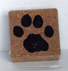 Rubber Craft Stamps - Dog Paw