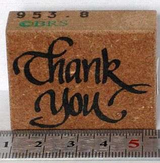 Rubber Craft Stamps - Thank You!