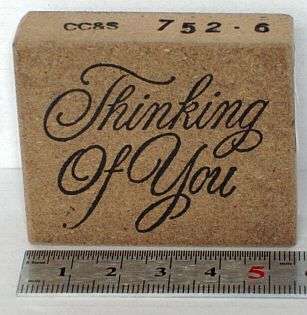Rubber Craft Stamps - Thinking of You
