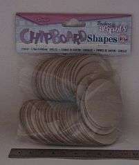 Chipboard circles - 40 pieces
