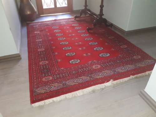 Persian rug Stunning Mori Bokhara red 2by 1.45 m