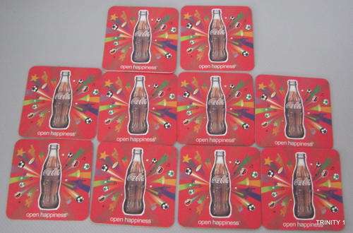 10 COCA COLA COASTERS