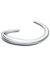 CALVIN KLEIN cK LADIES STAINLESS STEEL WAVY CUFF BRACELET