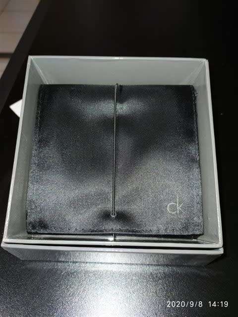 CALVIN KLEIN cK LADIES STAINLESS STEEL WAVY CUFF BRACELET