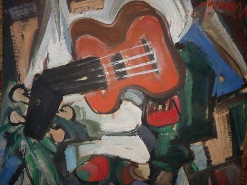 Hennie Niemann Snr oil on cardboard 25x20 low start
