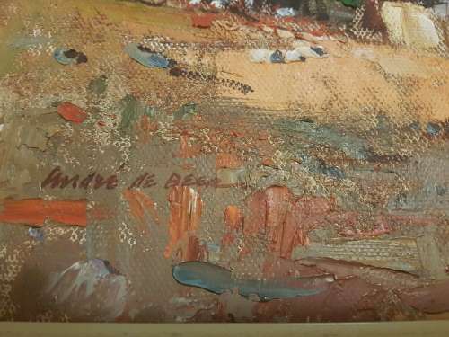 Andre de Beer 75x39 cm stunning  oil  on board landscape