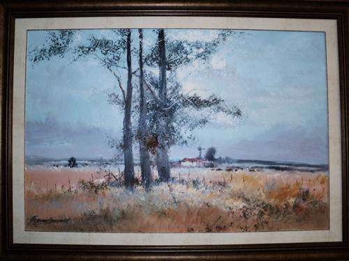 FRANCOIS BADENHORST OIL 89CM X 59 CM VERY LOW START