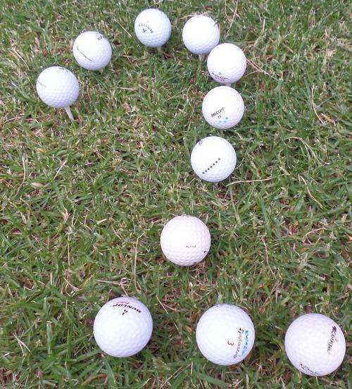 Ten Assorted Golf Balls - ( Grade 2 Quality)