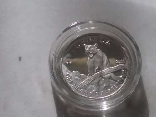 SILVER - ENCAPSULATED 5 DOLLAR ARGENT PUR - FINE SILVER.