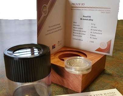 Last 2! GRIQUA TOWN UNCIRCULATED COMMEMORATIVE SET -WITH MICROSCOPE - FROM SAM.2000 MINTED