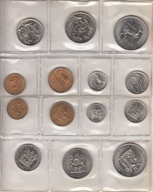 SEALED 1983 SA MINT COIN SET - UNCIRCULATED - LOW MINTAGE AS COMPLETE UNC SETS