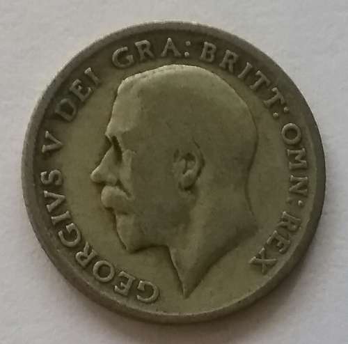 1920 SILVER SIXPENCE FROM INDIA - RULE OF BRITISH EMPIRE - AS PER SCAN
