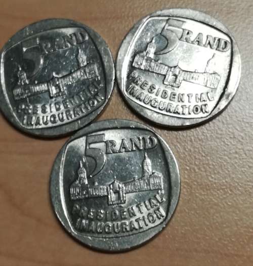 3 BEAUTIFUL 1994 PRESIDENTIAL INAUGURATION COINS. BID PER COIN FOR THE LOT.