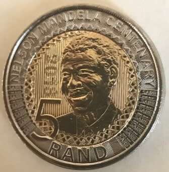 9 x UNCIRCULATED NELSON MANDELA CENTENARY (2018) COINS. FROM SEALED BAG. BID PER COIN.