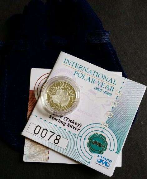 2008 - SILVER PROOF 2 1/2 CENT - POLAR YEAR - CV R500 - ONLY 2412 MINTED! SOUGHT AFTER!