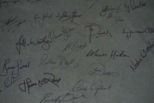SALE! 1995 Rugby World Cup Jersey signed by Mandela and Springbok team with COA