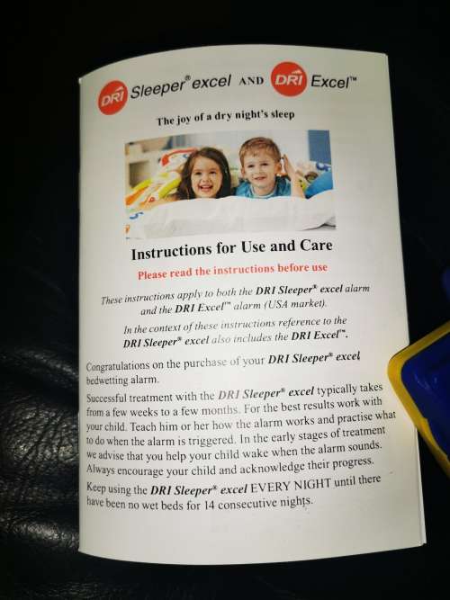 Dri Sleeper Excel Bedwetting Alarm