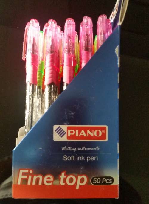 Piano soft blue ink pen 50pcs for one bid