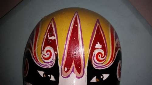Hand Draw Chinese Peking Opera Mask 01