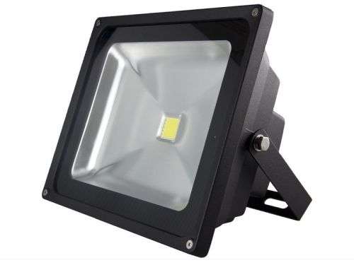 50W LED Flood Light - Black 2.8k